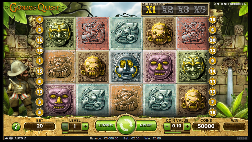 Gonzo Quest Free Slots No Download or Deposit 