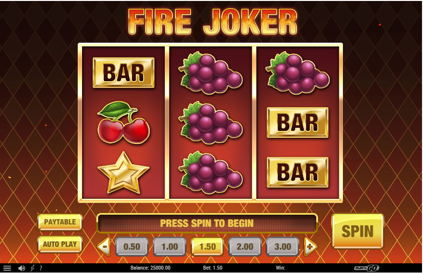 Machines à sous classiques gratuites - Fire Joker