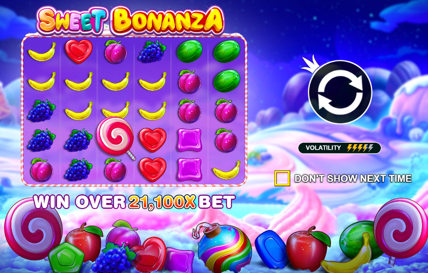 Video-Spielautomaten - Süßer Bonanza-Spielautomat kostenlos